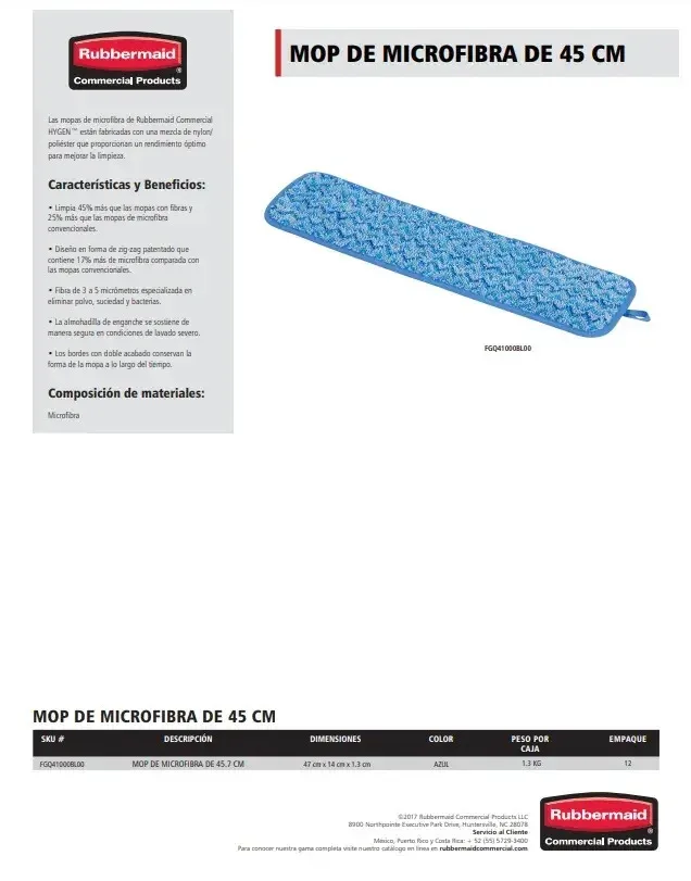 Mopa verde Uso Seco 121cm FGQ44800GR00