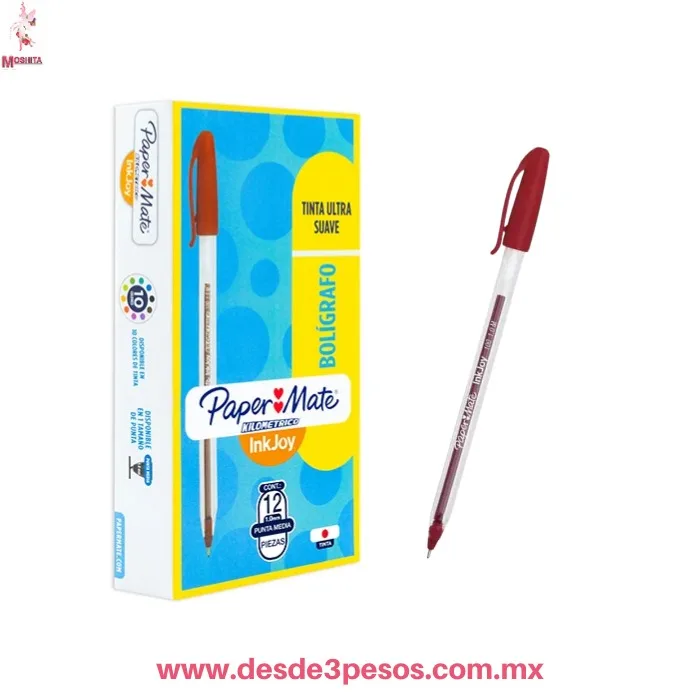 Boligrafo Kilometrico Trasludico Rojo