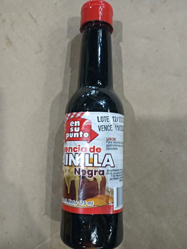 Esencia Vainilla Negra En Su Puntox170g