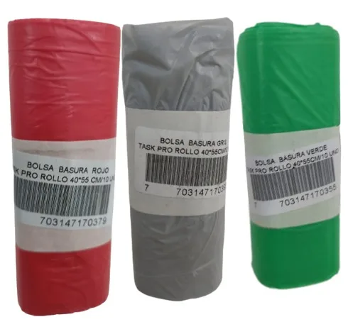 Bolsa BasuraGris TaskRollo40x55Cal1x10u