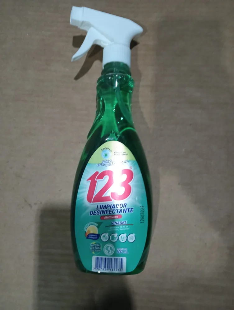 Limpiador Desinfectan 123 Vin Bic x500ml