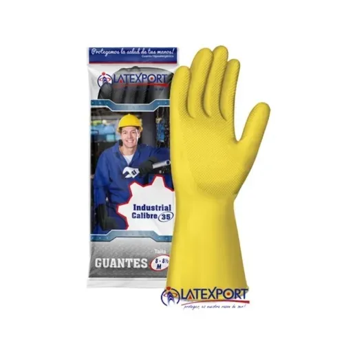 Guante Industrial Amarill Latexpo C35 T7