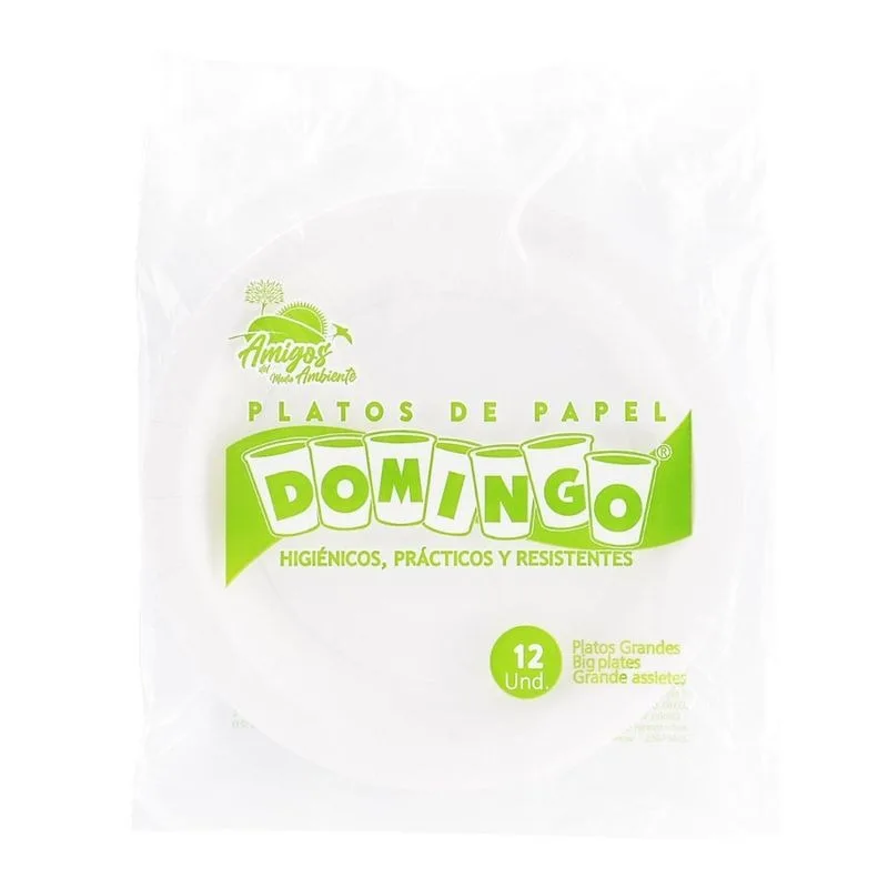 Plato Gran Car 9" S/Imp Domingo x12u