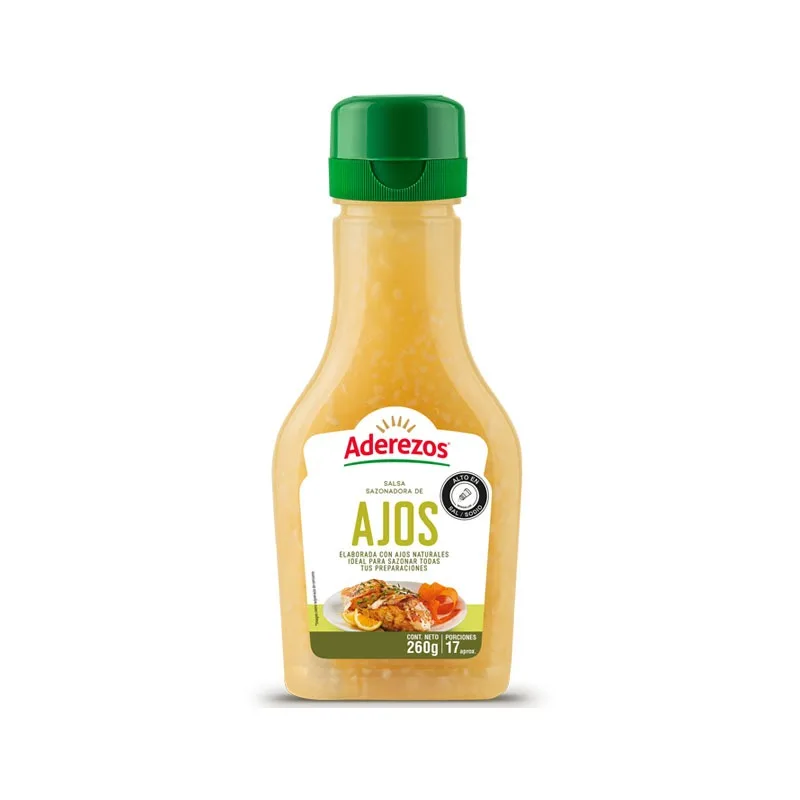 Salsa Sazonadora Ajos Aderezos Pet x260g