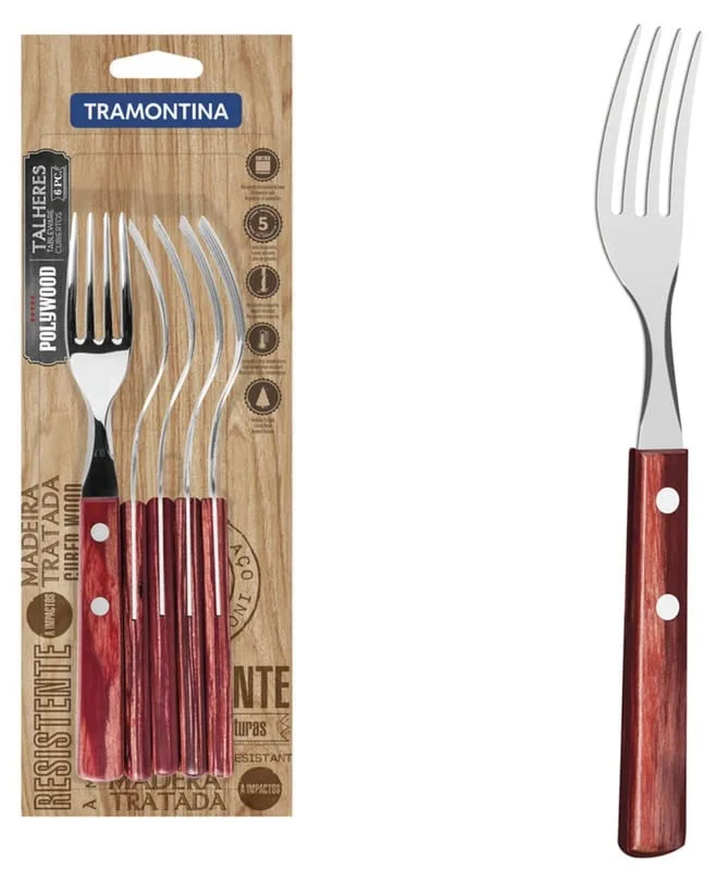 Tenedor Blister PolywoodRojo 21102670 C6