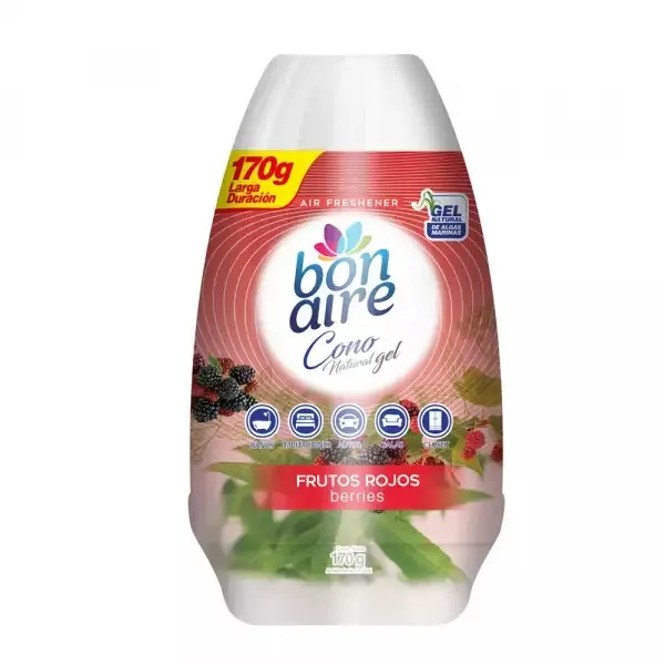 Ambientador NaturalGelBonairFrutRojx170g