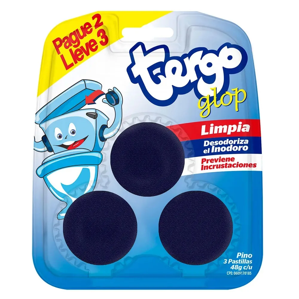 Limpiador Blister Tergo Glop Pino 3ux48g