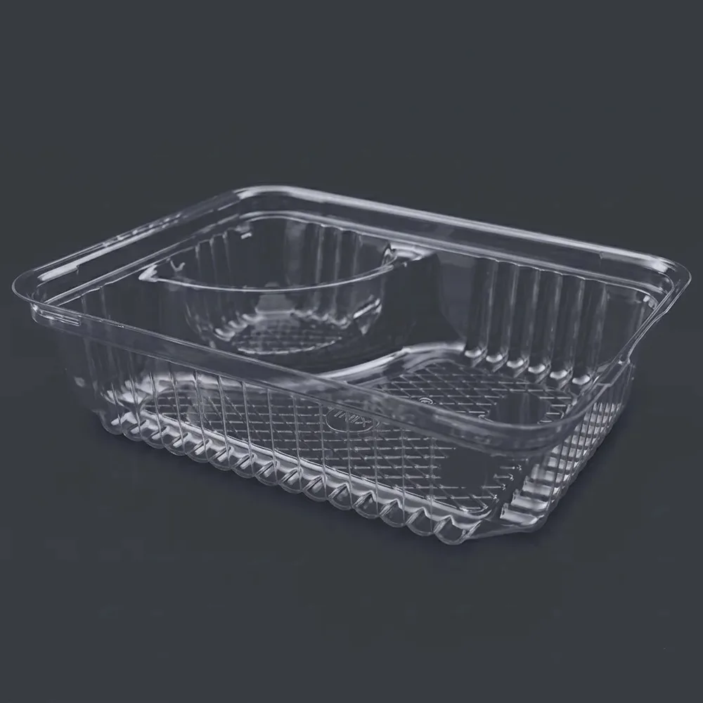Bandeja Transp 3Dv Clams 9x9 Clear x20u