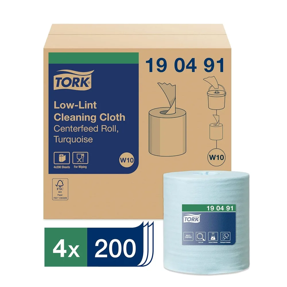 Paño LimpLargDuracVerde Tork x40u 204033