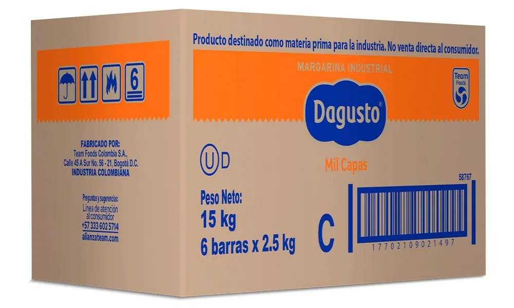Hojaldre Mil Capas Dagusto x2.500g