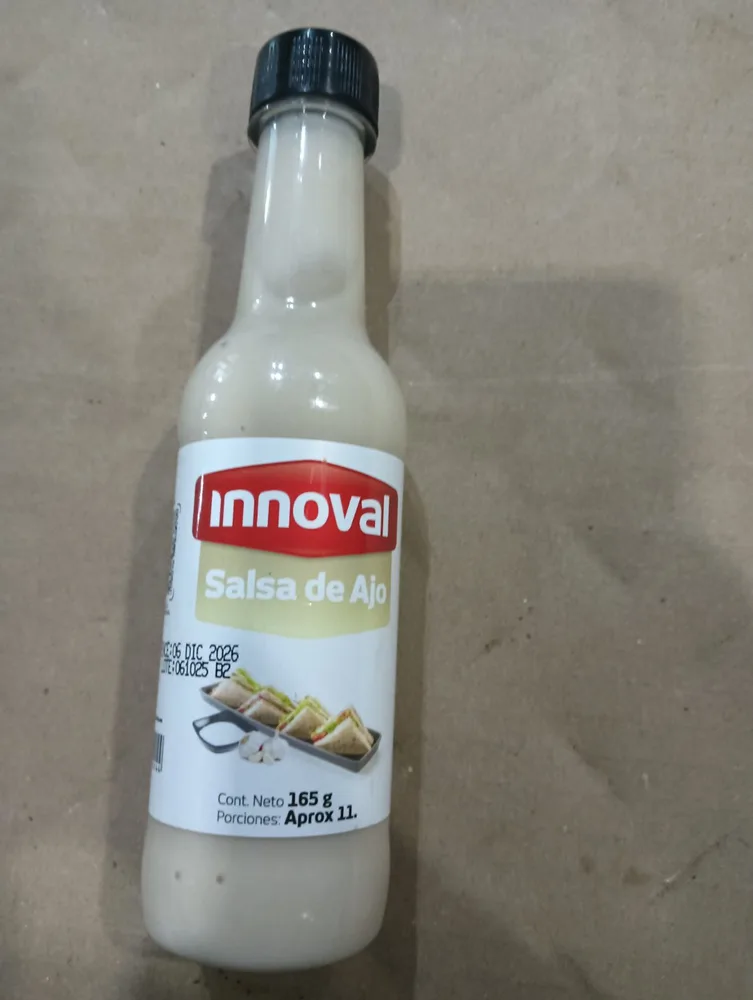 Salsa De Ajo Innoval Pet x165ml