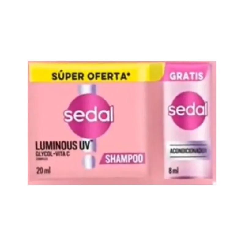 Sedal Sh Luminoso Uv 20X10X20Ml + Ac 8Ml