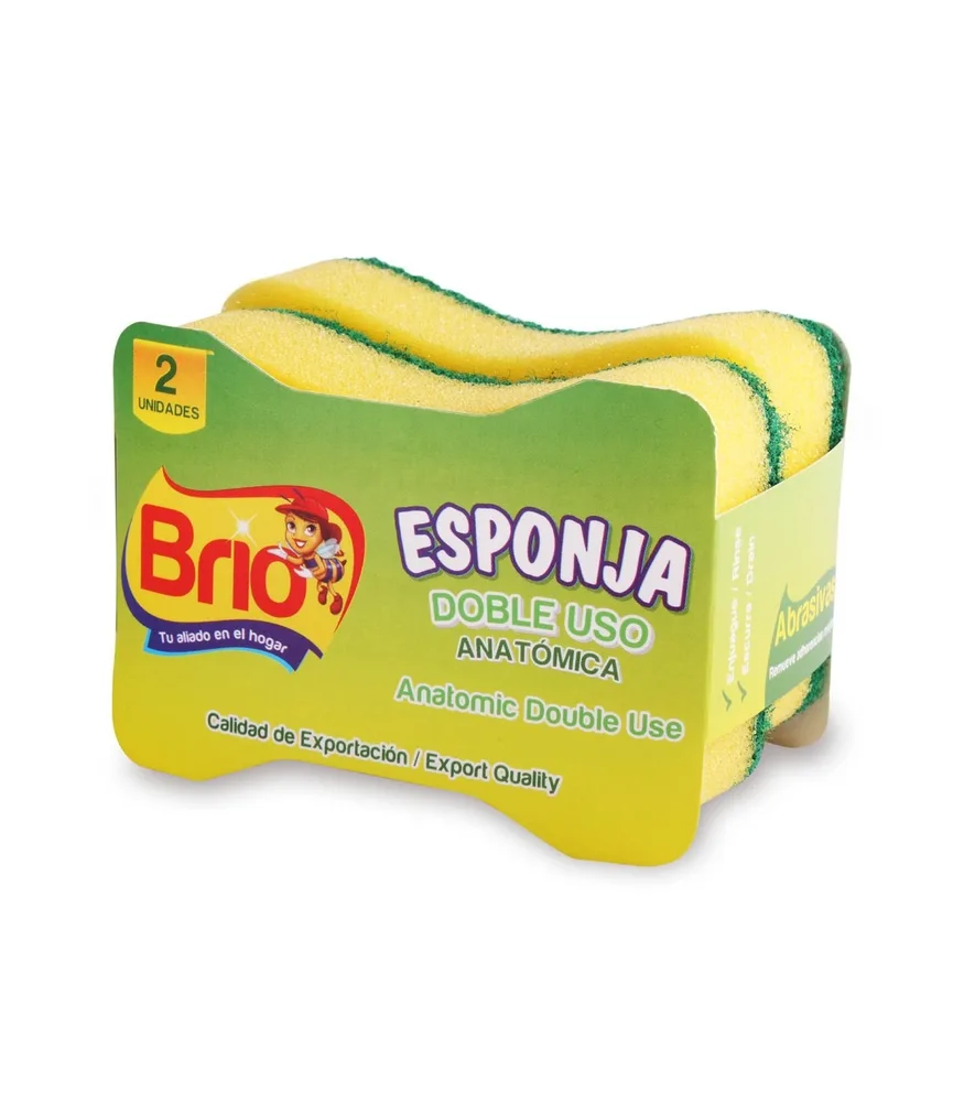 Esponja Borrador Brio x2u