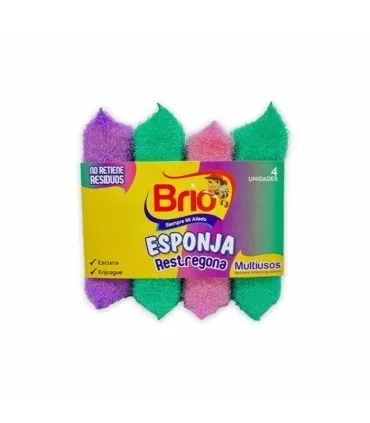 Esponja Restregona Brio x4u