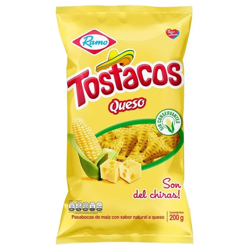 Tostacos Queso Paquete x200g