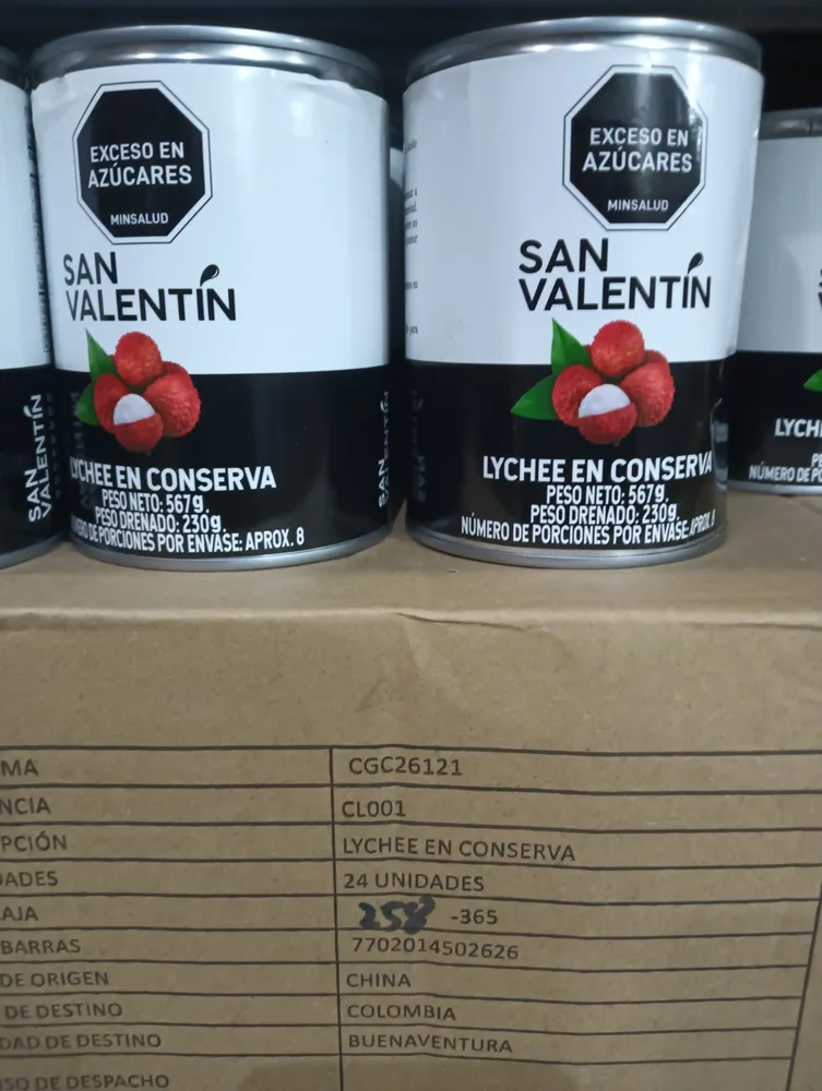 Lychee en Cons San Valen 567g dren 230g