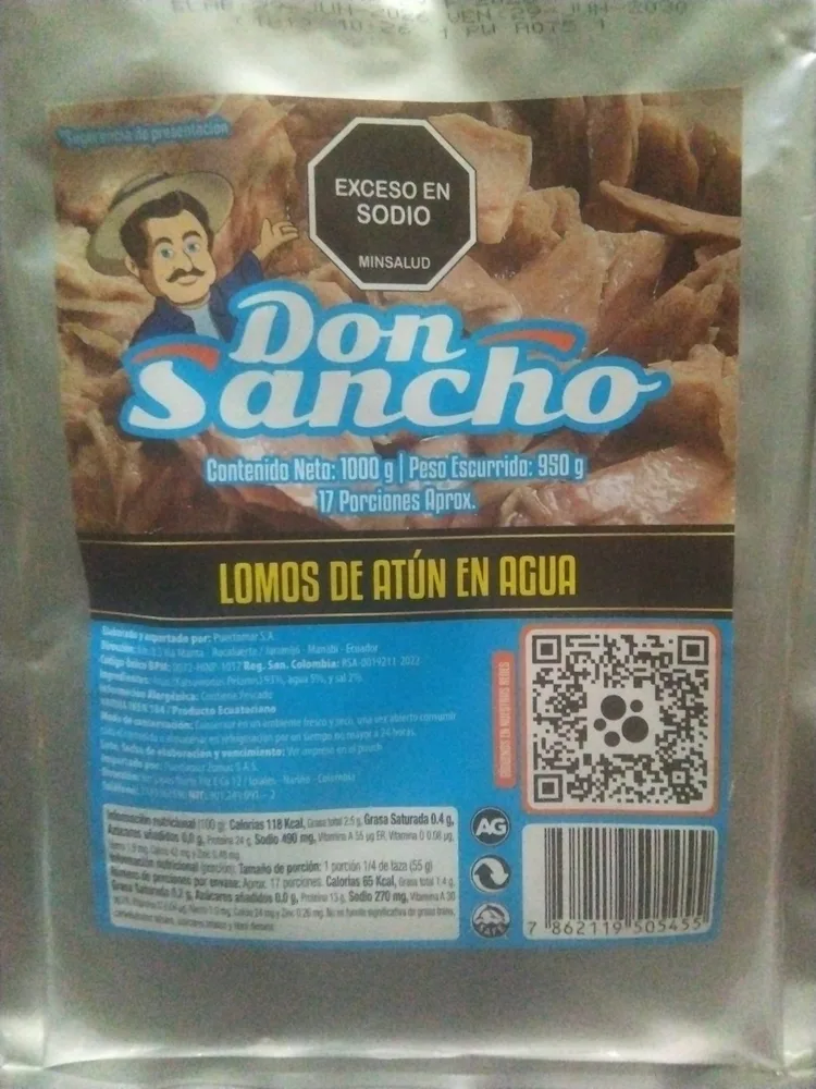 Atun en Agua Don Sancho x1000g