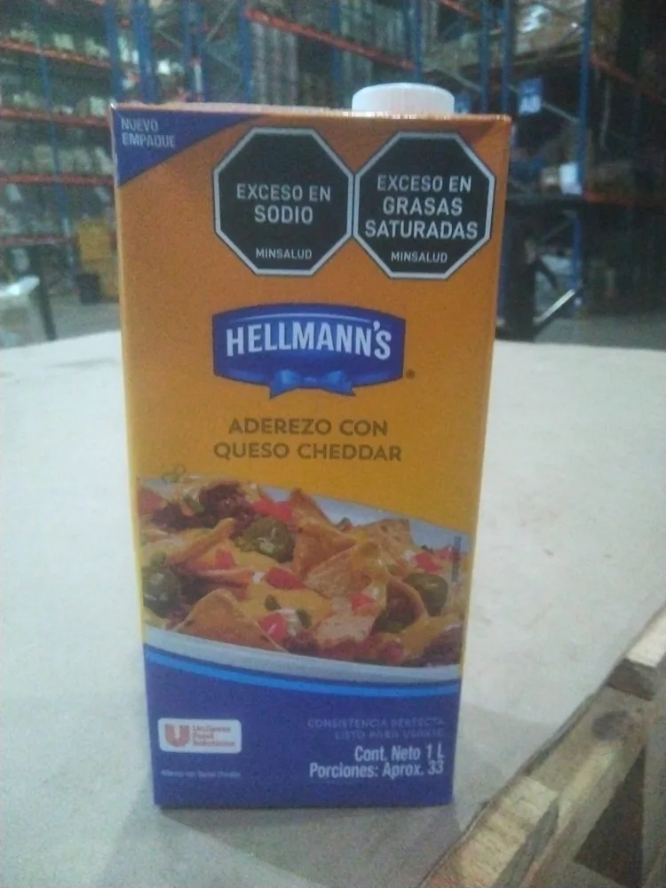 Aderezo Queso Cheddar Hellmann's x1Lt