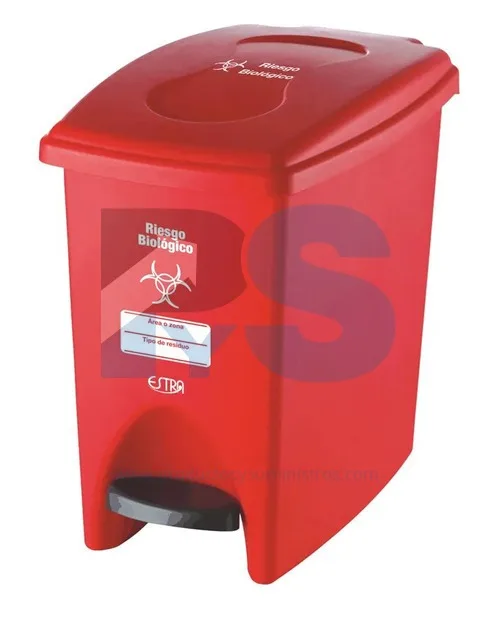 Papelera Pedal 10L Riesg Biolo4-1002483