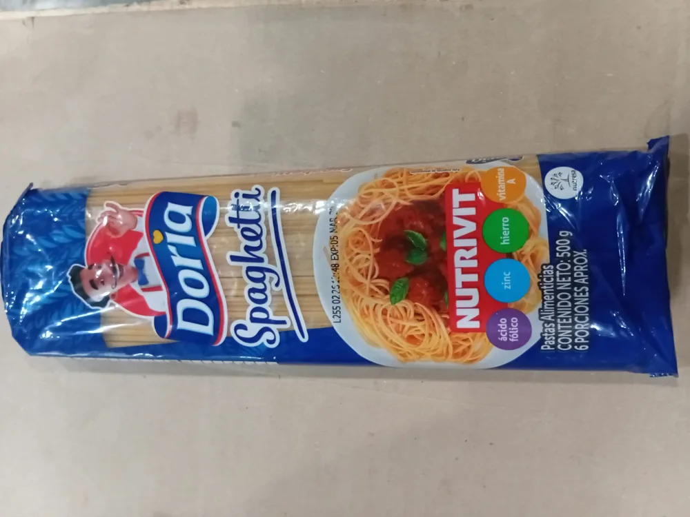 Espagueti  Doria 500g 1683