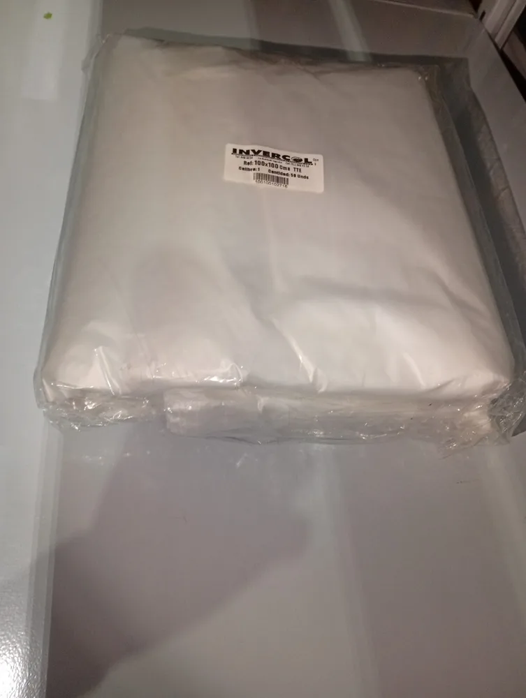 Bolsa Beige 100x100x10u  Cal 1.0